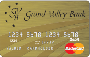 grand valley bank payroll debit master card